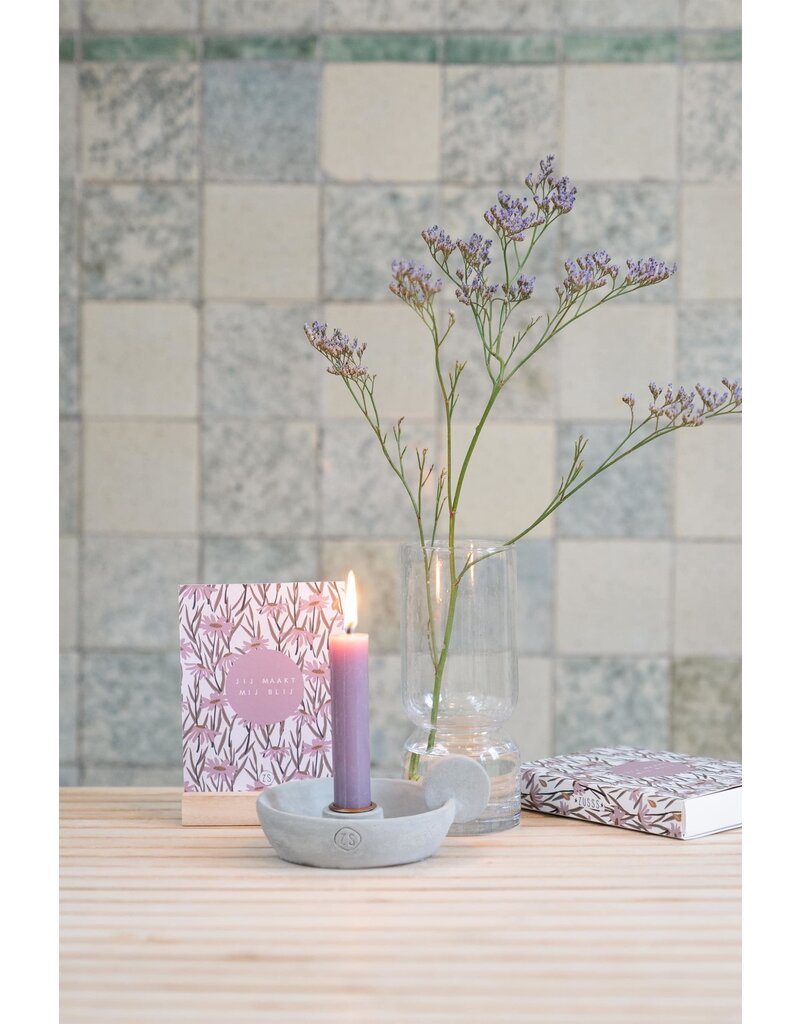 Zusss Glazen vaas met bubbeltjes -S