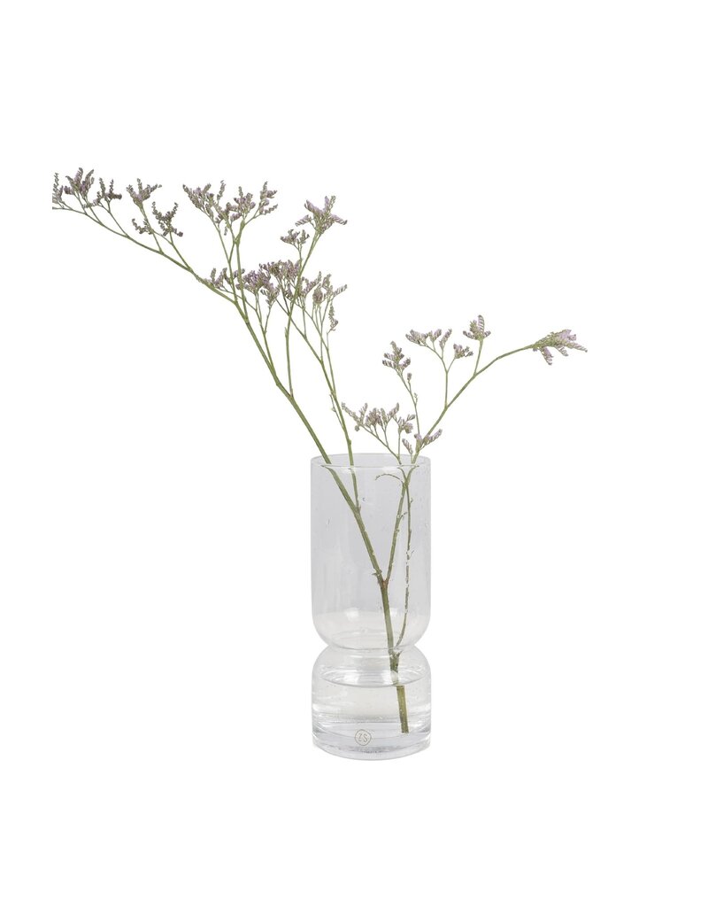 Zusss Glazen vaas met bubbeltjes -S