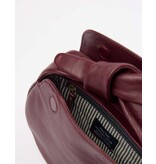 O MY BAG Coco Croissant - Dark Cherry soft grain leather