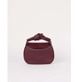 O MY BAG Coco Croissant - Dark Cherry soft grain leather