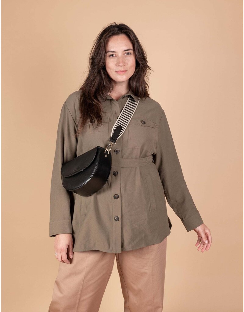 O MY BAG Ava - Black Classic Leather