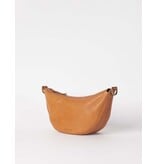 O MY BAG Leo Midi Wild Oak Soft Grain Leather met extra gevlochten riem