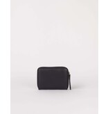 O MY BAG Robbie Wallet - Black soft grain Leather