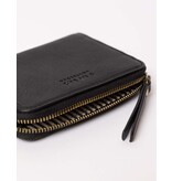 O MY BAG Robbie Wallet - Black soft grain Leather