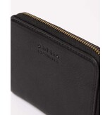 O MY BAG Robbie Wallet - Black soft grain Leather