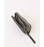 O MY BAG Robbie Wallet - Black soft grain Leather