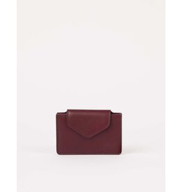 O MY BAG Harmonica Wallet Dark Cherry Leather