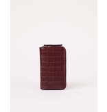 O MY BAG Portemonnee Jett - cherry croco leather