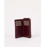 O MY BAG Portemonnee Jett - cherry croco leather
