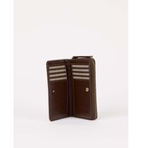O MY BAG Portemonnee Jett - chocolate croco leather