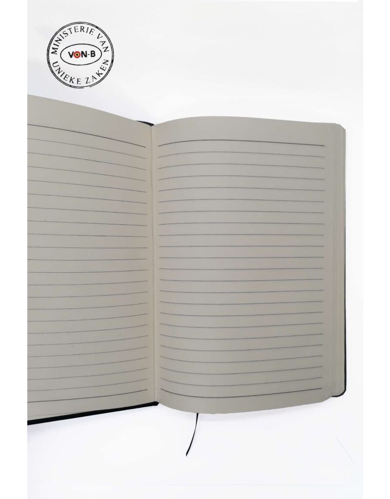 Ministerie van Unieke Zaken Notitieboekje (gelijnd) 'Ach, we doen allemaal maar wat'