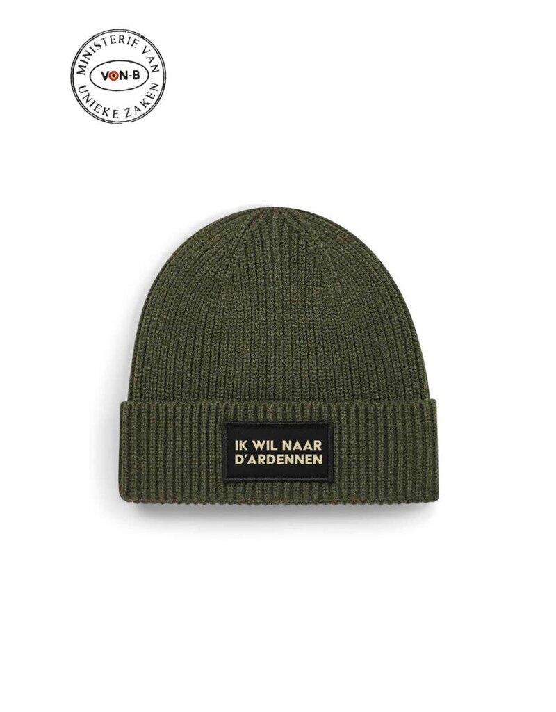 Ministerie van Unieke Zaken Muts 'Ik wil naar d'Ardennen' Khaki