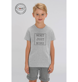 Ministerie van Unieke Zaken T-shirt kind - 'Moet just niks' - grijs