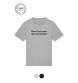 Ministerie van Unieke Zaken T-shirt 'West-Vlamingen zijn ook mensen' - grijs