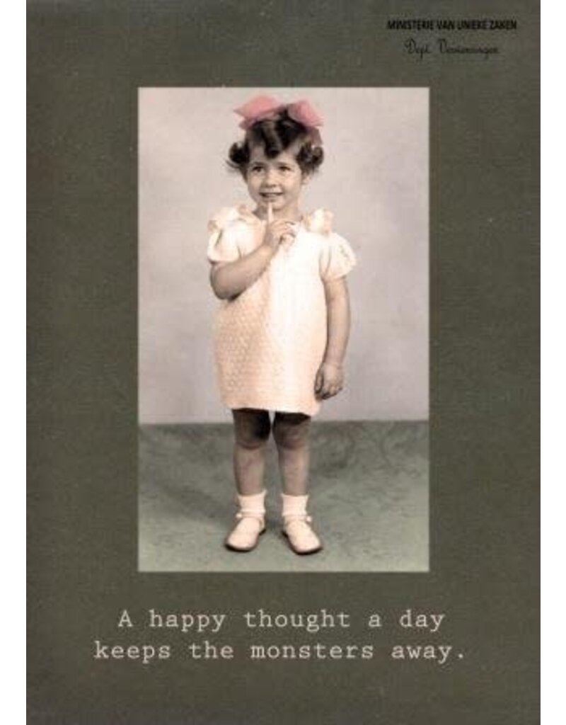 Ministerie van Unieke Zaken Wenskaart Ministerie van Unieke Zaken - 'A happy thought a day...'