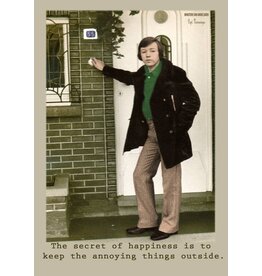 Ministerie van Unieke Zaken Wenskaart Ministerie van Unieke Zaken - 'The secret of happiness is...'