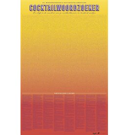 Stratier XL spelposter 'Cocktailwoordzoeker'