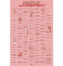 Stratier XL Bucketlistposter voor verliefde koppels