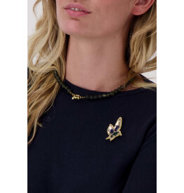 Zusss Broche - kolibrie - mosgroen