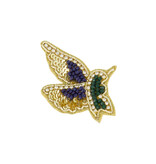 Zusss Broche - kolibrie - mosgroen