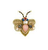 Zusss Broche - vlinder - mosgroen