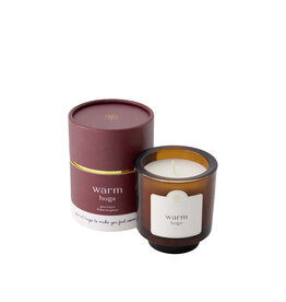 Zusss Geurkaars glas in koker 'warm hugs' - donkerrood