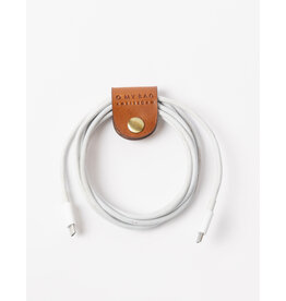 O MY BAG Cord Organizer - Cognac Classic Leather