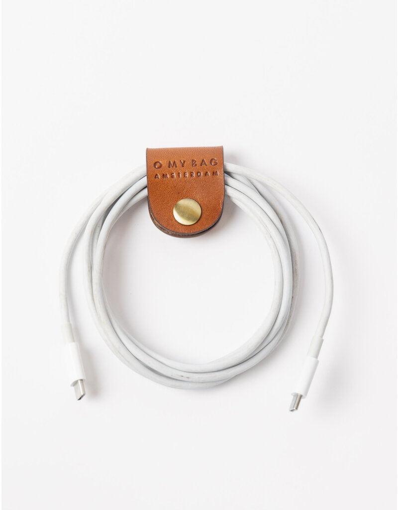 O MY BAG Cord Organizer - Cognac Classic Leather