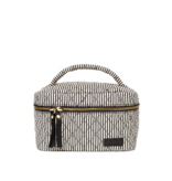 O MY BAG Elise make-up bag - Cotton /black classic leather