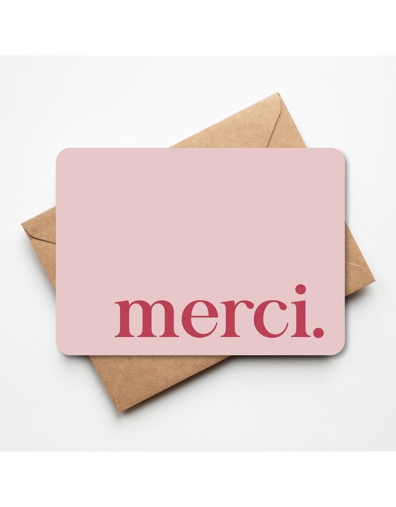 Buro Allure Wenskaart  - Merci