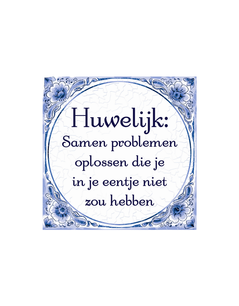 Paperdreams Tegeltje 'Huwelijk...'