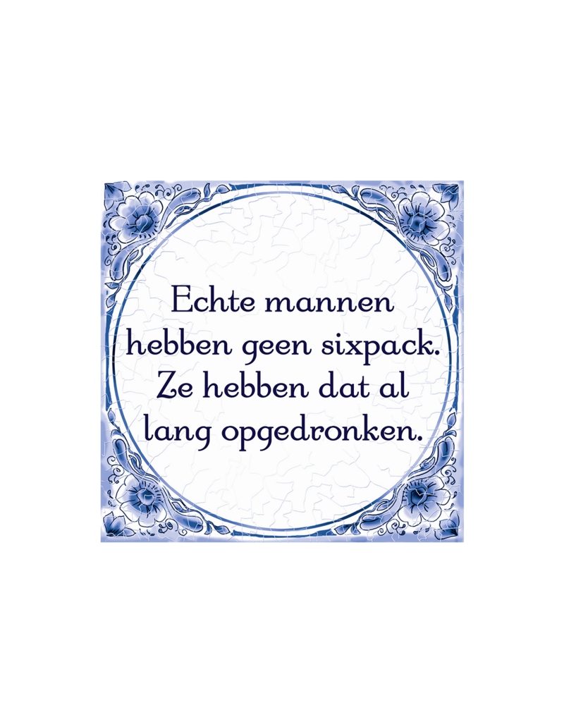 Paperdreams Tegeltje 'Sixpack'