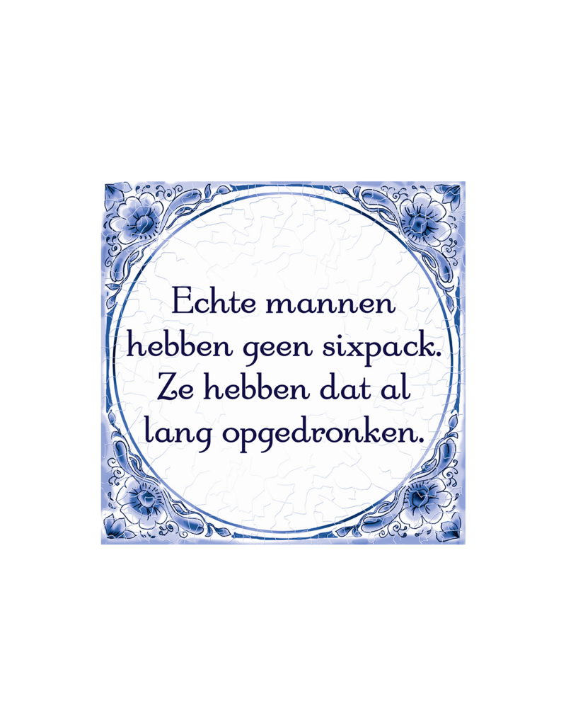 Paperdreams Tegeltje 'Sixpack'