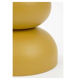 Luna Bijzettafel - H46 x Ø32 cm - IJzer - Okergeel