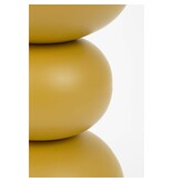 Luna Bijzettafel - H46 x Ø32 cm - IJzer - Okergeel