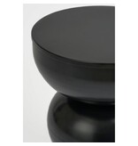 Luna Bijzettafel - H46 x Ø32 cm - IJzer - Zwart