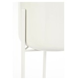 Mica Decorations Colyn Bloempot op standaard - H60 x Ø19 cm - IJzer - Wit