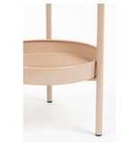 Mica Decorations Colyn Bloempot op standaard - H60 x Ø19 cm - IJzer -Lichtroze