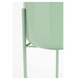 Mica Decorations Colyn Bloempot op standaard - H60 x Ø19 cm - IJzer -Mintgroen