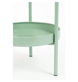 Mica Decorations Colyn Bloempot op standaard - H60 x Ø19 cm - IJzer -Mintgroen