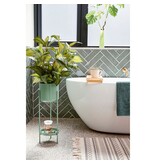Mica Decorations Colyn Bloempot op standaard - H60 x Ø19 cm - IJzer -Mintgroen