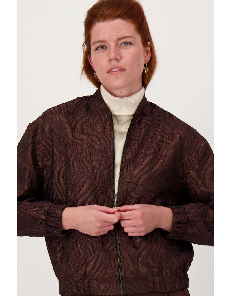 Zusss Bomber jasje van lurex jaquard stof