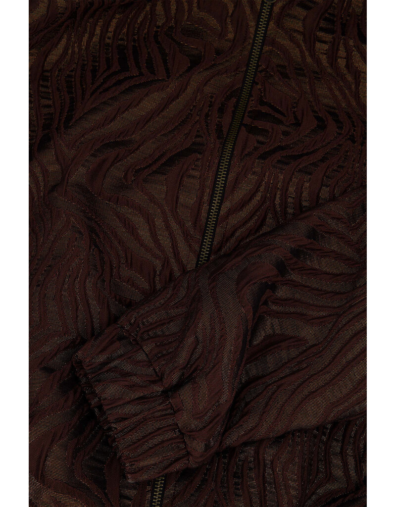 Zusss Bomber jasje van lurex jaquard stof