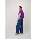 Zusss Teddy gilet kort - mid purple