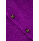 Zusss Teddy gilet kort - mid purple