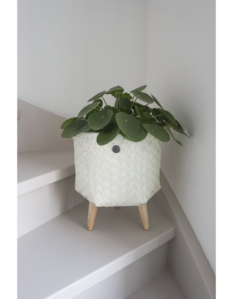 Handed by Dimensional Basket ecru white