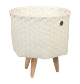 Handed by Dimensional Basket ecru white