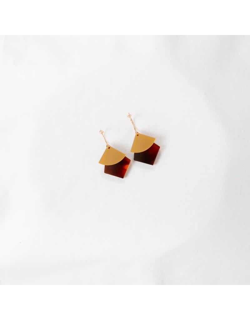 Studio Nok Nok Oorstekers Timeless 17 Goldbrown