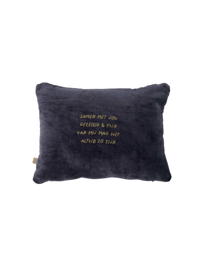 Zusss Kussen 'Samen met jou...' -  35x25cm