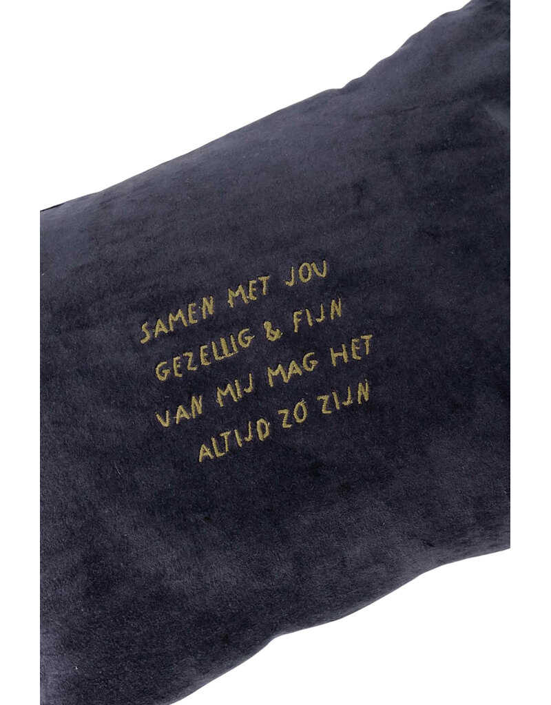 Zusss Kussen 'Samen met jou...' -  35x25cm